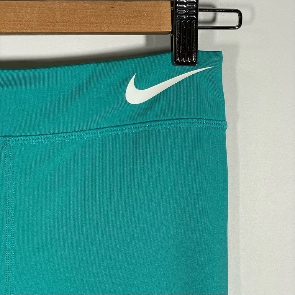 Nike Kids Leggings Girl’s Workout Tights Color Block Teal Pink Athletic Pants XL - Picture 5 of 6